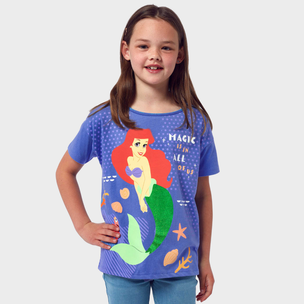 Kinder Arielle die kleine T-Shirt | Madchen Meerjungfrau | T-Shirts Character.com Character – DE