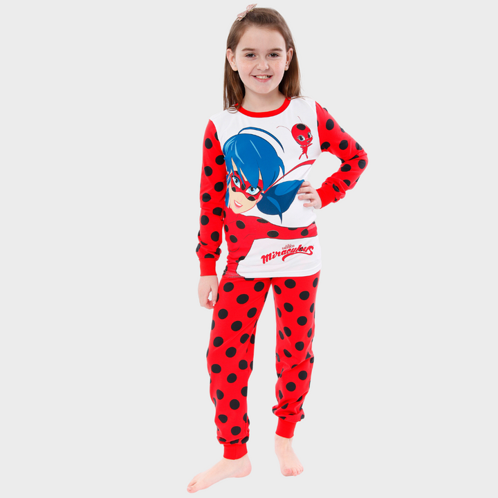The Grinch Schlafanzug für Mädchen und Jungen - Kinder Pyjama Set Langarm  Oberteil mit Hose Grau/Rot